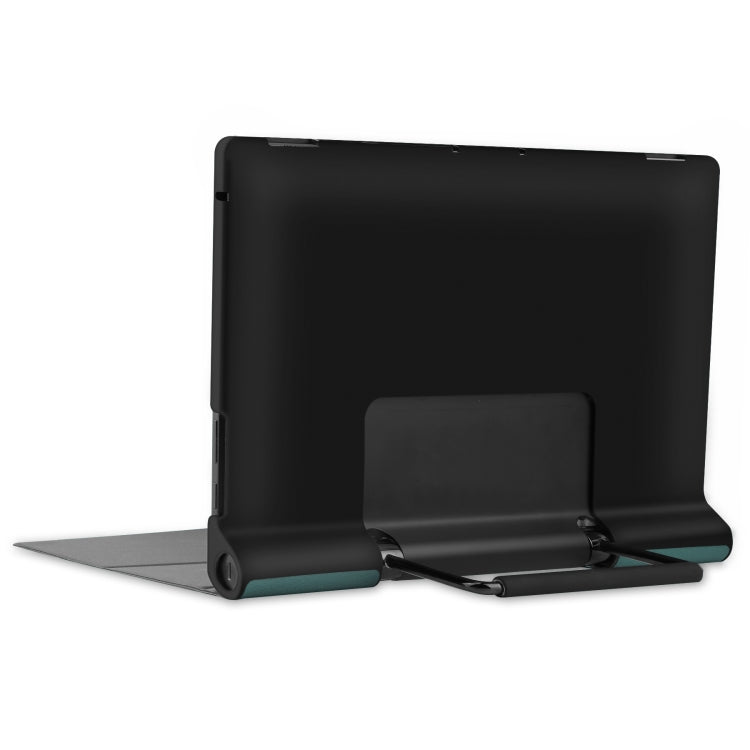 For Lenovo Yoga Pad Pro 13 inch YF K606F Custer Texture Horizontal Flip PU Leather Case with Holder(Dark Green) - Lenovo by buy2fix | Online Shopping UK | buy2fix