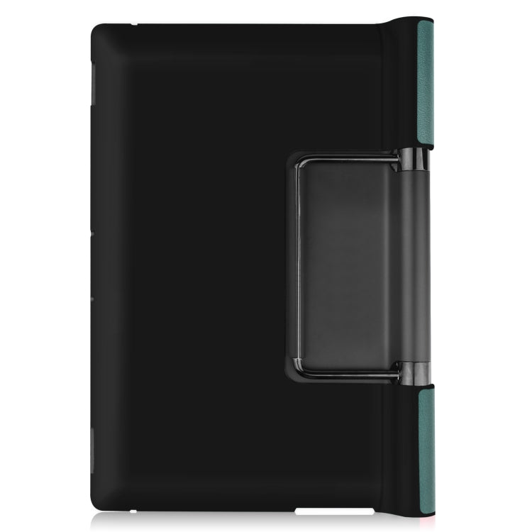 For Lenovo Yoga Pad Pro 13 inch YF K606F Custer Texture Horizontal Flip PU Leather Case with Holder(Dark Green) - Lenovo by buy2fix | Online Shopping UK | buy2fix