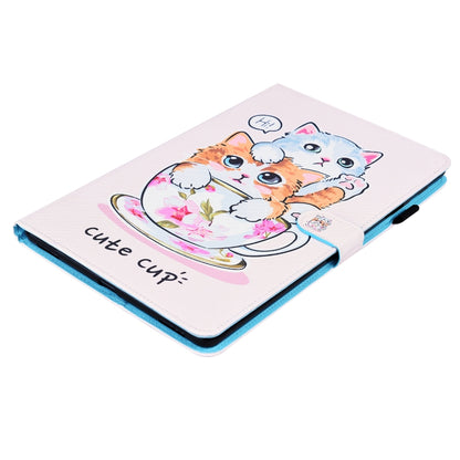 For Samsung Galaxy Tab A7 Lite 8.7 SM-T220 / SM-T225 Animal Pattern Horizontal Flip Leather Case with Holder & Card Slots & Photo Frame(Cat Brothers) - Tab A7 Lite T220 / T225 by buy2fix | Online Shopping UK | buy2fix