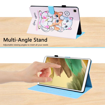 For Samsung Galaxy Tab A7 Lite 8.7 SM-T220 / SM-T225 Animal Pattern Horizontal Flip Leather Case with Holder & Card Slots & Photo Frame(Cat Brothers) - Tab A7 Lite T220 / T225 by buy2fix | Online Shopping UK | buy2fix