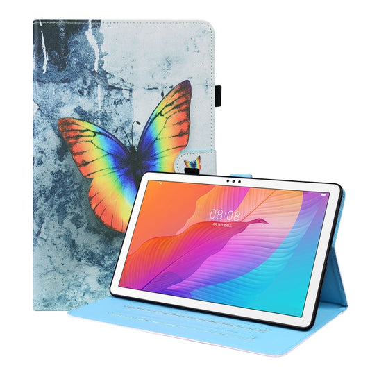For Huawei MatePad T 10 / T 10s / Honor Enjoy 2 10.1 Animal Pattern Horizontal Flip Leather Case with Holder & Card Slots & Photo Frame(Color Butterfly) - Honor by buy2fix | Online Shopping UK | buy2fix