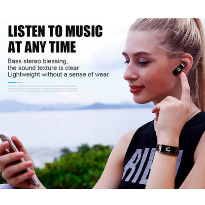 Y3 0.96 inch OLED Screen Smart Bracelet, Support Sleep Monitoring / Heart Rate Monitoring / Bluetooth Call(Black) by buy2fix