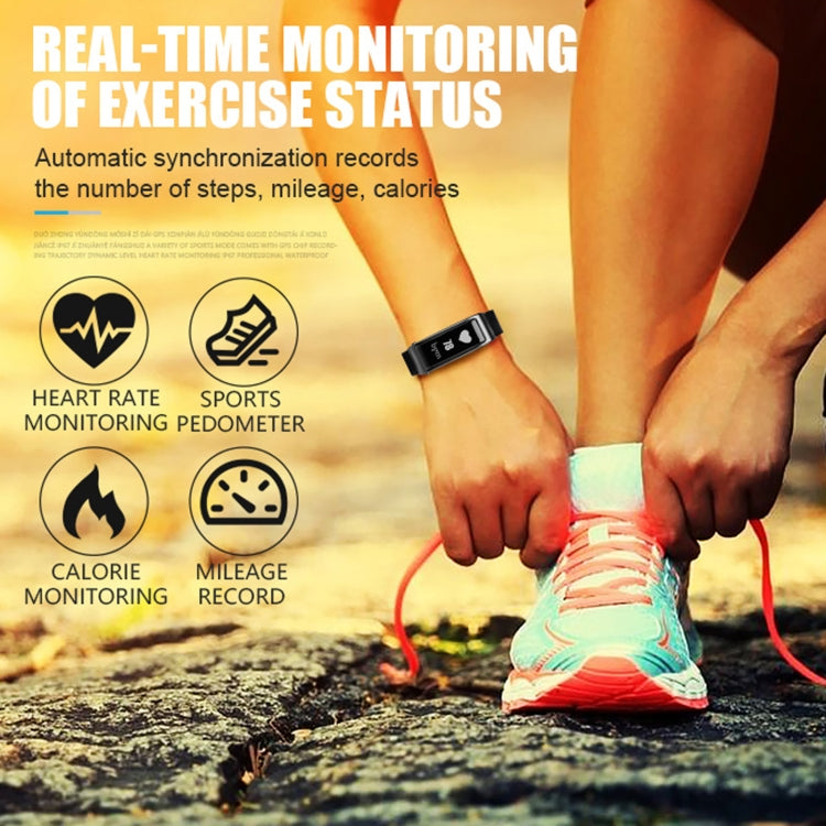 Y3 0.96 inch OLED Screen Smart Bracelet, Support Sleep Monitoring / Heart Rate Monitoring / Bluetooth Call(Black) by buy2fix