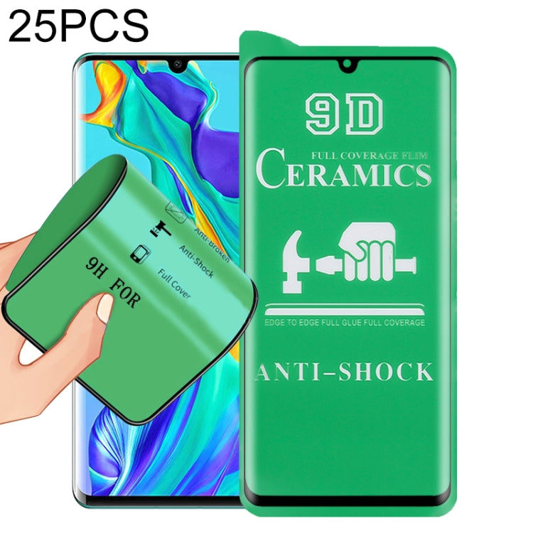For Huawei P30 Pro 25 PCS 9D Full Screen Full Glue Ceramic Film - Huawei Tempered Glass by buy2fix | Online Shopping UK | buy2fix