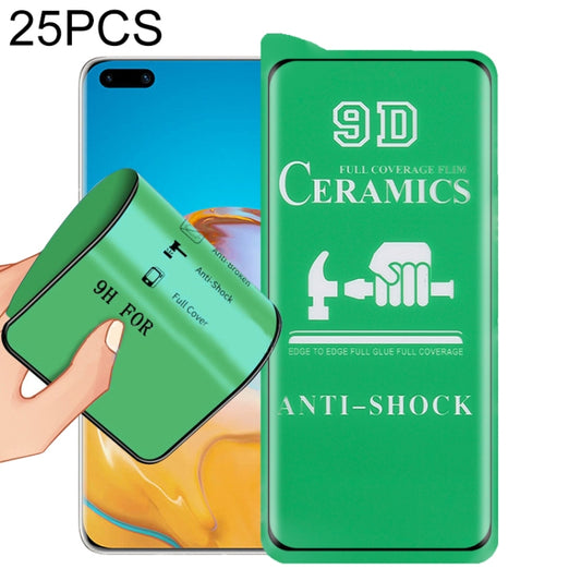 For Huawei P40 Pro 25 PCS 9D Full Screen Full Glue Ceramic Film - Huawei Tempered Glass by buy2fix | Online Shopping UK | buy2fix