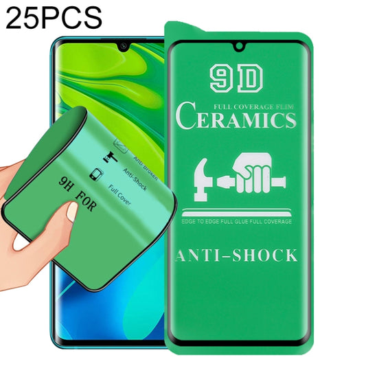 For Xiaomi Mi Note 10 25 PCS 9D Full Screen Full Glue Ceramic Film -  by buy2fix | Online Shopping UK | buy2fix