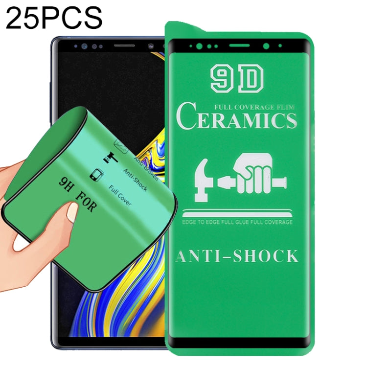 For Samsung Galaxy Note9 25 PCS 9D Full Screen Full Glue Ceramic Film - Galaxy Tempered Glass by buy2fix | Online Shopping UK | buy2fix