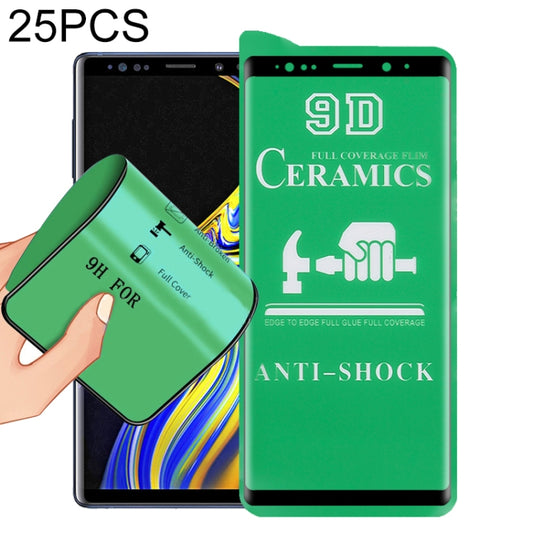 For Samsung Galaxy Note9 25 PCS 9D Full Screen Full Glue Ceramic Film - Galaxy Tempered Glass by buy2fix | Online Shopping UK | buy2fix