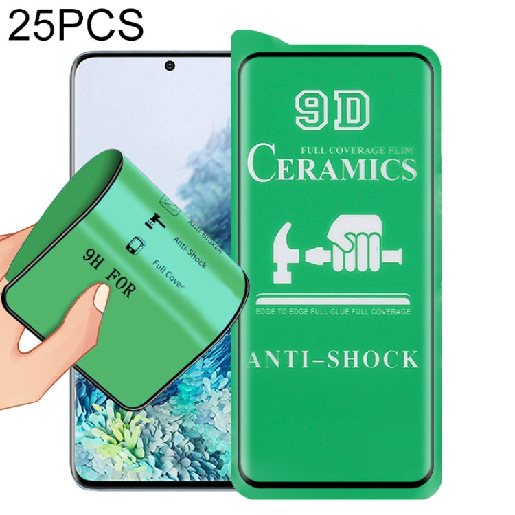 For Samsung Galaxy S20+ 25 PCS 9D Full Screen Full Glue Ceramic Film - Galaxy Tempered Glass by buy2fix | Online Shopping UK | buy2fix