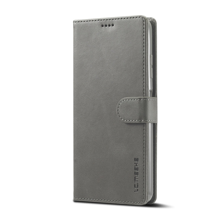 For Samsung Galaxy A22 5G LC.IMEEKE Calf Texture Horizontal Flip Leather Case with Holder & Card Slots & Wallet(Grey) - Galaxy Phone Cases by LC.IMEEKE | Online Shopping UK | buy2fix
