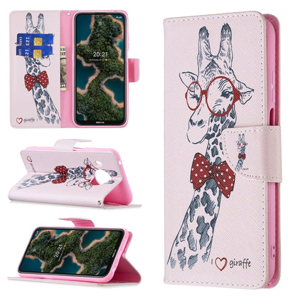 For Nokia X10 / X20 Colored Drawing Pattern Horizontal Flip Leather Case with Holder & Card Slots & Wallet(Deer) by buy2fix
