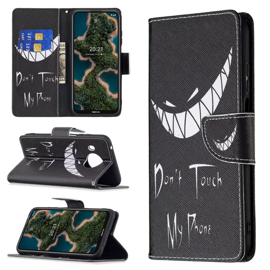 For Nokia X10 / X20 Colored Drawing Pattern Horizontal Flip Leather Case with Holder & Card Slots & Wallet(Smirk)