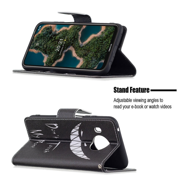 For Nokia X10 / X20 Colored Drawing Pattern Horizontal Flip Leather Case with Holder & Card Slots & Wallet(Smirk) - Nokia Cases by buy2fix | Online Shopping UK | buy2fix