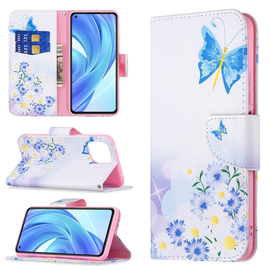 For Xiaomi Mi 11 Lite Colored Drawing Pattern Horizontal Flip Leather Case with Holder & Card Slots & Wallet(Butterfly Love) - Xiaomi Cases by buy2fix | Online Shopping UK | buy2fix