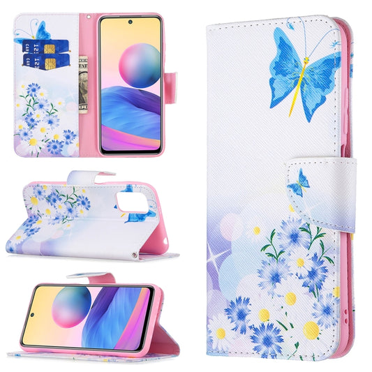 For Xiaomi Poco M3 Pro / Redmi Note 10 5G Colored Drawing Pattern Horizontal Flip Leather Case with Holder & Card Slots & Wallet(Butterfly Love) - Xiaomi Cases by buy2fix | Online Shopping UK | buy2fix