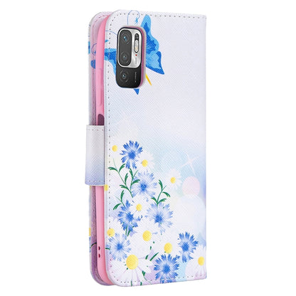 For Xiaomi Poco M3 Pro / Redmi Note 10 5G Colored Drawing Pattern Horizontal Flip Leather Case with Holder & Card Slots & Wallet(Butterfly Love) - Xiaomi Cases by buy2fix | Online Shopping UK | buy2fix