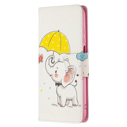 For Nokia X10 / X20 Colored Drawing Pattern Horizontal Flip Leather Case with Holder & Card Slots & Wallet(Umbrella Elephant) by buy2fix