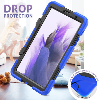For Samsung Galaxy A7 Lite 8.7 2021 T220 / T225 Shockproof Colorful Silicon + PC Protective Case with Holder & Pen Slot(Blue) - Tab A7 Lite T220 / T225 by buy2fix | Online Shopping UK | buy2fix