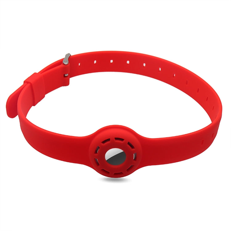 Pet Collar Anti-scratch Shockproof Silicone Protective Cover Case For AirTag(Red) - Pet Series by buy2fix | Online Shopping UK | buy2fix