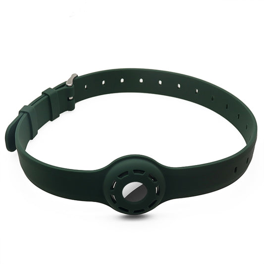 Pet Collar Anti-scratch Shockproof Silicone Protective Cover Case For AirTag(Green) - Pet Series by buy2fix | Online Shopping UK | buy2fix