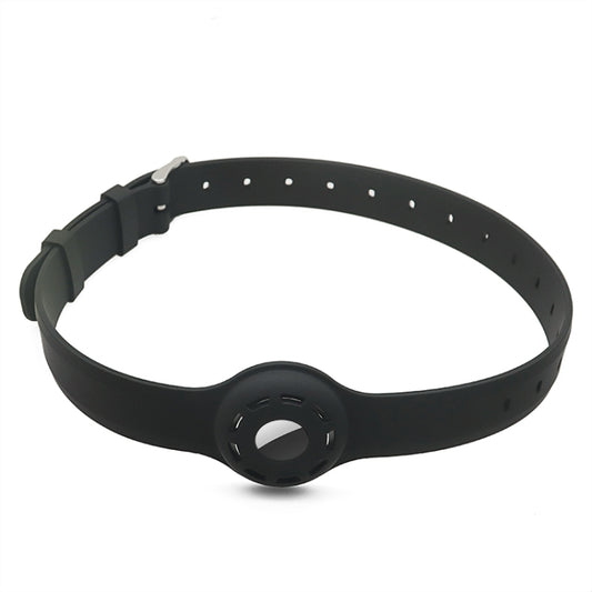 Pet Collar Anti-scratch Shockproof Silicone Protective Cover Case For AirTag(Black) - Pet Series by buy2fix | Online Shopping UK | buy2fix