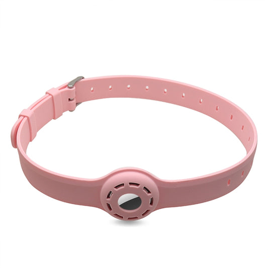 Pet Collar Anti-scratch Shockproof Silicone Protective Cover Case For AirTag(Pink) - Pet Series by buy2fix | Online Shopping UK | buy2fix