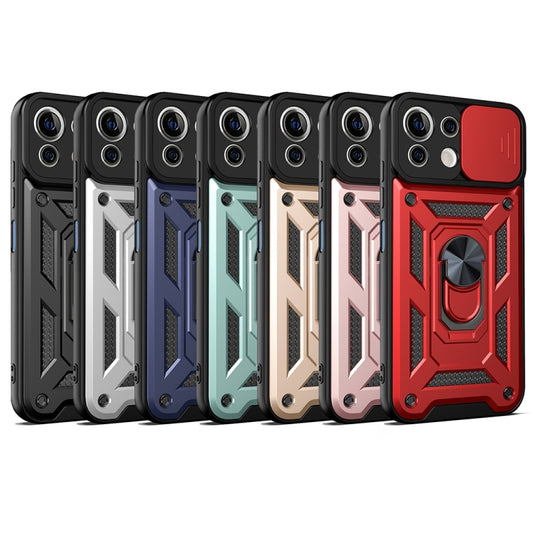 For Xiaomi Mi 11 Lite 5G/4G Sliding Camera Cover Design TPU+PC Protective Case(Blue) - Xiaomi Cases by buy2fix | Online Shopping UK | buy2fix