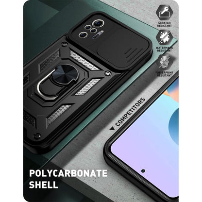 For Xiaomi Redmi Note 10 Pro Sliding Camera Cover Design TPU+PC Protective Case(Black) by buy2fix