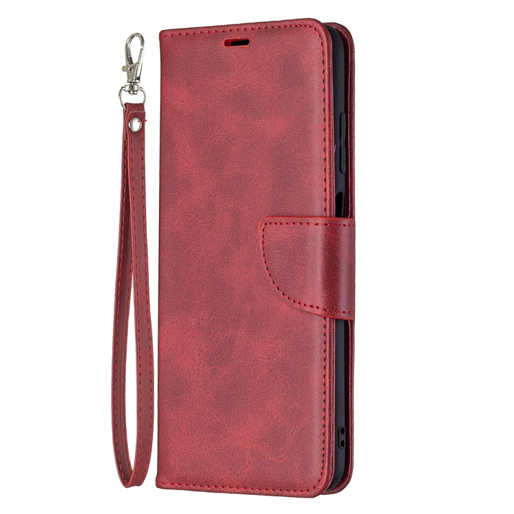 For Samsung Galaxy A03s 164mm Retro Lambskin Texture Pure Color Horizontal Flip PU Leather Case with Holder & Card Slots & Wallet & Lanyard(Red) by buy2fix