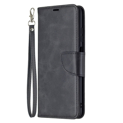 For Samsung Galaxy A03s 164mm Retro Lambskin Texture Pure Color Horizontal Flip PU Leather Case with Holder & Card Slots & Wallet & Lanyard(Black) by buy2fix