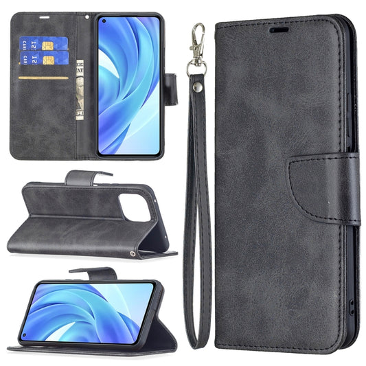 For Xiaomi Mi 11 Lite Retro Lambskin Texture Pure Color Horizontal Flip PU Leather Case with Holder & Card Slots & Wallet & Lanyard(Black) - Xiaomi Cases by buy2fix | Online Shopping UK | buy2fix