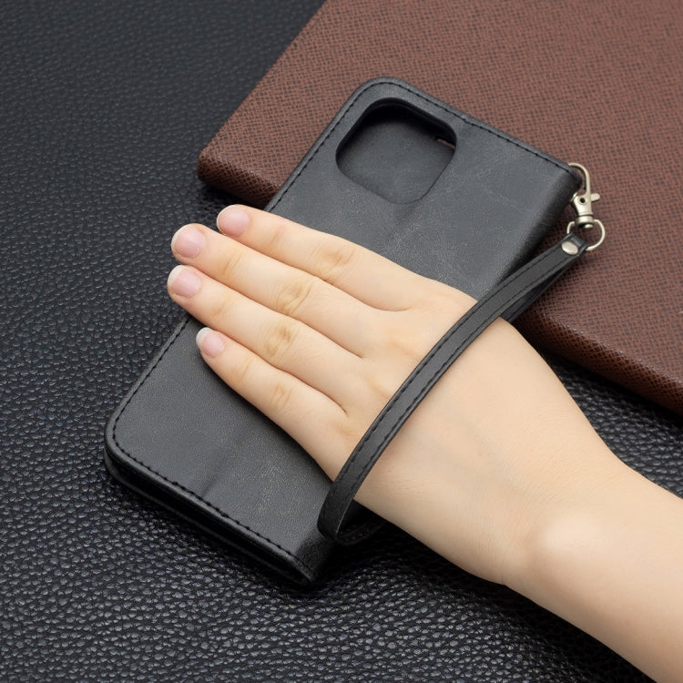 For Xiaomi Mi 11 Lite Retro Lambskin Texture Pure Color Horizontal Flip PU Leather Case with Holder & Card Slots & Wallet & Lanyard(Black) - Xiaomi Cases by buy2fix | Online Shopping UK | buy2fix
