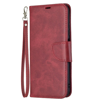 For Xiaomi Poco M3 Pro / Redmi Note 10 5G Retro Lambskin Texture Pure Color Horizontal Flip PU Leather Case with Holder & Card Slots & Wallet & Lanyard(Red) - Xiaomi Cases by buy2fix | Online Shopping UK | buy2fix
