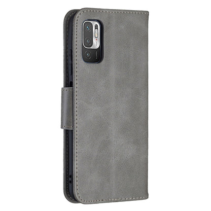 For Xiaomi Poco M3 Pro / Redmi Note 10 5G Retro Lambskin Texture Pure Color Horizontal Flip PU Leather Case with Holder & Card Slots & Wallet & Lanyard(Grey) - Xiaomi Cases by buy2fix | Online Shopping UK | buy2fix