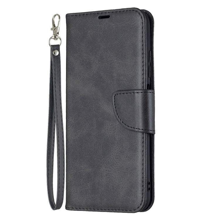 For Xiaomi Poco M3 Pro / Redmi Note 10 5G Retro Lambskin Texture Pure Color Horizontal Flip PU Leather Case with Holder & Card Slots & Wallet & Lanyard(Black) - Xiaomi Cases by buy2fix | Online Shopping UK | buy2fix