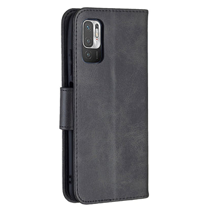 For Xiaomi Poco M3 Pro / Redmi Note 10 5G Retro Lambskin Texture Pure Color Horizontal Flip PU Leather Case with Holder & Card Slots & Wallet & Lanyard(Black) - Xiaomi Cases by buy2fix | Online Shopping UK | buy2fix
