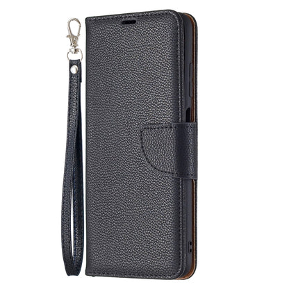 For Samsung Galaxy A03s 164mm Litchi Texture Pure Color Horizontal Flip Leather Case with Holder & Card Slots & Wallet & Lanyard(Black) by buy2fix