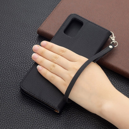 For Samsung Galaxy A03s 164mm Litchi Texture Pure Color Horizontal Flip Leather Case with Holder & Card Slots & Wallet & Lanyard(Black) by buy2fix