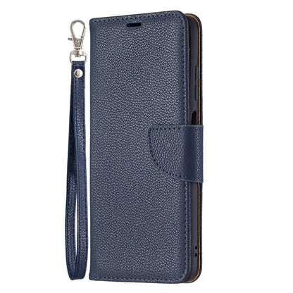 For Samsung Galaxy A03s 164mm Litchi Texture Pure Color Horizontal Flip Leather Case with Holder & Card Slots & Wallet & Lanyard(Dark Blue) by buy2fix