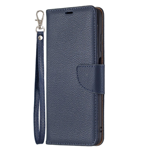 For Samsung Galaxy A03s 164mm Litchi Texture Pure Color Horizontal Flip Leather Case with Holder & Card Slots & Wallet & Lanyard(Dark Blue) by buy2fix