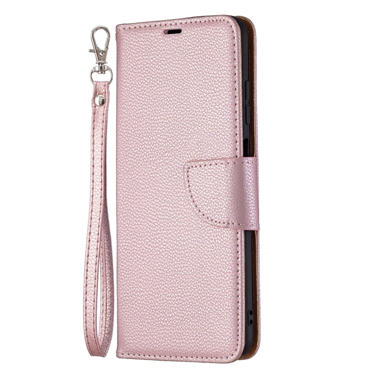 For Samsung Galaxy A03s 164mm Litchi Texture Pure Color Horizontal Flip Leather Case with Holder & Card Slots & Wallet & Lanyard(Rose Gold) by buy2fix
