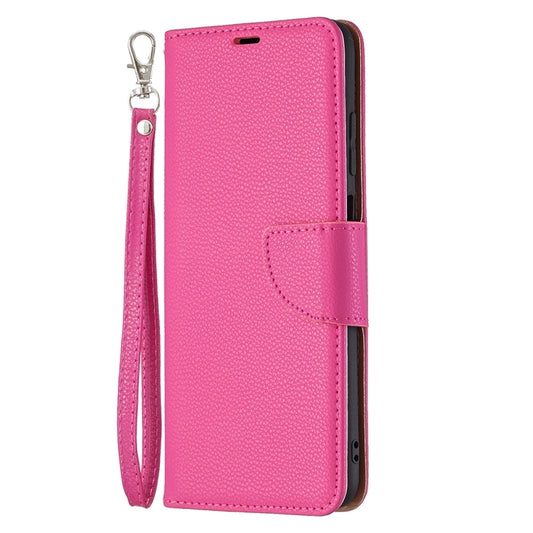For Samsung Galaxy A03s 164mm Litchi Texture Pure Color Horizontal Flip Leather Case with Holder & Card Slots & Wallet & Lanyard(Rose Red) by buy2fix