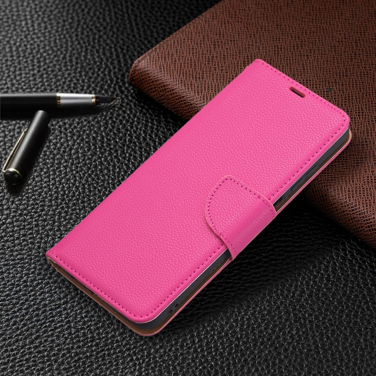 For Samsung Galaxy A03s 164mm Litchi Texture Pure Color Horizontal Flip Leather Case with Holder & Card Slots & Wallet & Lanyard(Rose Red) by buy2fix