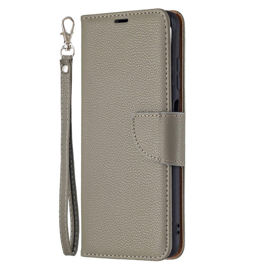 For Samsung Galaxy A03s 164mm Litchi Texture Pure Color Horizontal Flip Leather Case with Holder & Card Slots & Wallet & Lanyard(Grey) by buy2fix