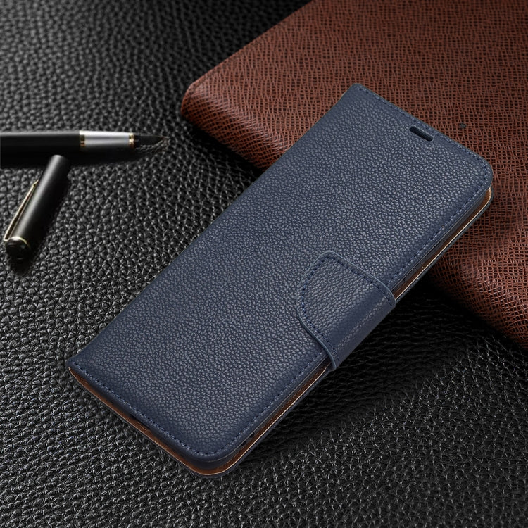For Xiaomi Poco M3 Pro / Redmi Note 10 5G Litchi Texture Pure Color Horizontal Flip Leather Case with Holder & Card Slots & Wallet & Lanyard(Dark Blue) - Xiaomi Cases by buy2fix | Online Shopping UK | buy2fix