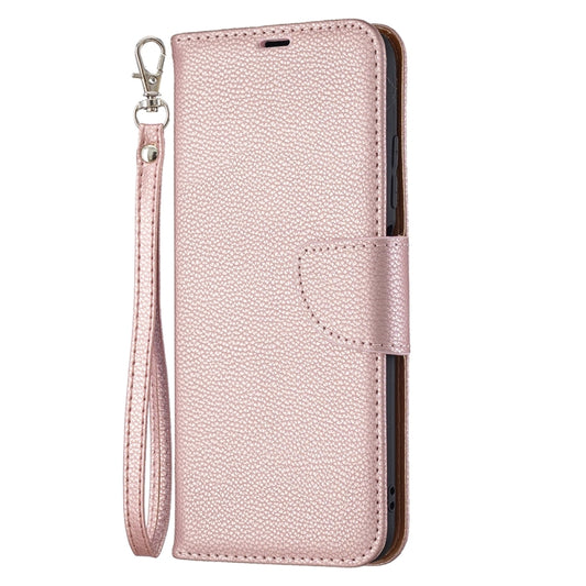 For Xiaomi Poco M3 Pro / Redmi Note 10 5G Litchi Texture Pure Color Horizontal Flip Leather Case with Holder & Card Slots & Wallet & Lanyard(Rose Gold) - Xiaomi Cases by buy2fix | Online Shopping UK | buy2fix