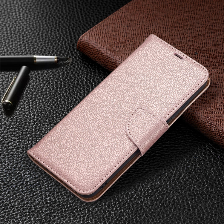 For Xiaomi Poco M3 Pro / Redmi Note 10 5G Litchi Texture Pure Color Horizontal Flip Leather Case with Holder & Card Slots & Wallet & Lanyard(Rose Gold) - Xiaomi Cases by buy2fix | Online Shopping UK | buy2fix
