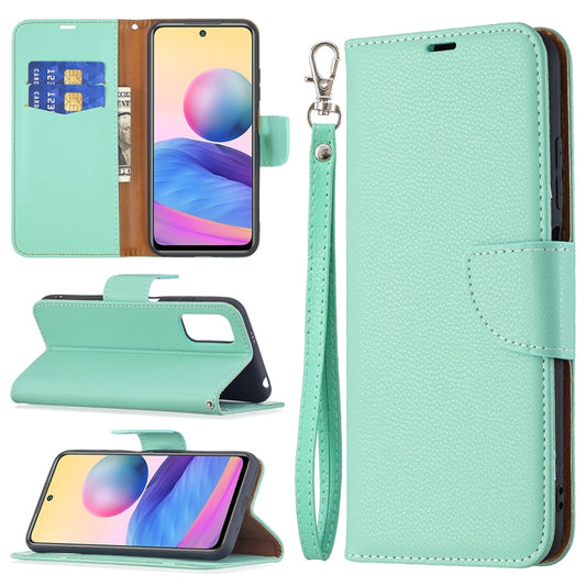 For Xiaomi Poco M3 Pro / Redmi Note 10 5G Litchi Texture Pure Color Horizontal Flip Leather Case with Holder & Card Slots & Wallet & Lanyard(Green) - Xiaomi Cases by buy2fix | Online Shopping UK | buy2fix