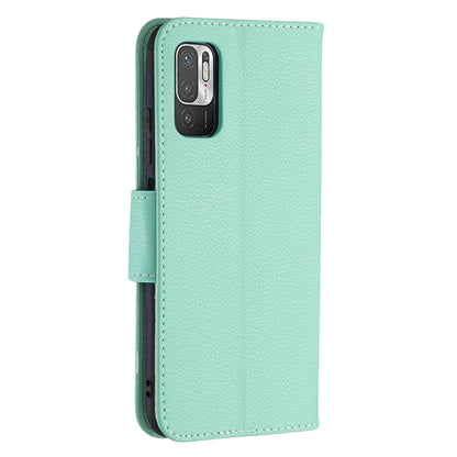 For Xiaomi Poco M3 Pro / Redmi Note 10 5G Litchi Texture Pure Color Horizontal Flip Leather Case with Holder & Card Slots & Wallet & Lanyard(Green) - Xiaomi Cases by buy2fix | Online Shopping UK | buy2fix
