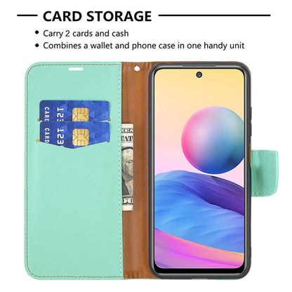 For Xiaomi Poco M3 Pro / Redmi Note 10 5G Litchi Texture Pure Color Horizontal Flip Leather Case with Holder & Card Slots & Wallet & Lanyard(Green) - Xiaomi Cases by buy2fix | Online Shopping UK | buy2fix